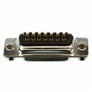 171-015-202L031 NorComp Gold Receptacle, Female Sockets 15 Positions Signal