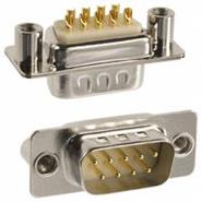 172-E09-103R021 NorComp 9 Positions Gold Signal Solder Cup