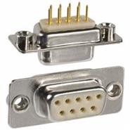 172-E09-213R011 NorComp Gold Solder 9 Positions Signal