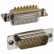 172-E15-103R011 NorComp Plug, Male Pins Signal 15 Positions Grounding Indents