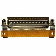 173-E50-113R141 NorComp Mating Side, Female Screwlock (4-40) 3 Rows Grounding Indents, Mounting Hardware Plug, Male Pins