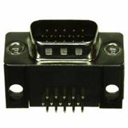 181-015-113R171 NorComp Plug, Male Pins Ground Strap, Grounding Indents, Shielded 3 Rows Housing/Shell (4-40)