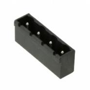 ELFH04450 Amphenol PCD Header, Male Pins, Shrouded (4 Side) Vertical 0.300" (7.62mm) Solder