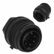 EXP-0931/07/P Bulgin Keyed Panel Mount, Bulkhead - Rear Side Nut Bulk IP68 - Dust Tight, Waterproof
