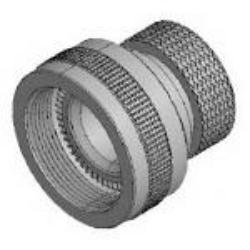 M85049/69-17W Amphenol PCD Unshielded Aluminum Alloy Backshell, Heat Shrink Adapter Bulk