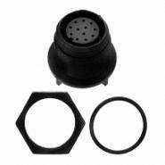 PX0413/12S/PC Bulgin IP68 - Dust Tight, Waterproof Keyed Receptacle, Female Sockets Panel Mount, Bulkhead; Through Hole