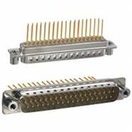 172-037-142R031 NorComp Mating Side (4-40) 2 Rows Signal Grounding Indents