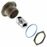 RJFTV71RAG Amphenol PCD RJF TV Shielded Cat5e Panel Mount, Bulkhead, Right Angle