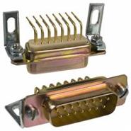 174-E15-111R241 NorComp Gold Plug, Male Pins Signal 2 Rows