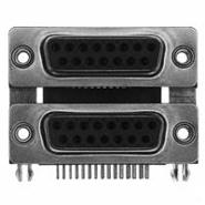 189-015-513R491 NorComp Solder Board Lock, Shielded Housing/Shell (4-40) Receptacle, Female Sockets