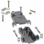 977-009-020-121 NorComp 180° Assembly Hardware, Strain Relief 9 Positions Mating Screws 4-40, Sealed