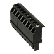 ELFF09230 Amphenol PCD Plug, Female Sockets 0.200" (5.08mm) Retention Latches (Wire Side) Screw - Rising Cage Clamp