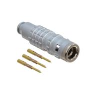 FGG.0K.303.CYCC50Z LEMO Gold 3 Positions G Plug, Male Pins