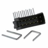 M80-8411242 Harwin Gold Solder Strain Relief Clips Male Pin