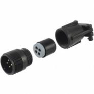 c90-3101f14s-2p harwin Strain Relief Silver IP67 - Dust Tight, Waterproof Free Hanging (In-Line)