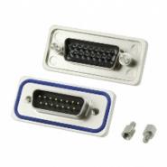 15-000423 Conec 15 Positions Gold Signal Mating Side, Female Screwlock (4-40)