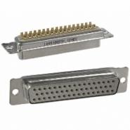 164A10059X Conec Housing/Shell (Unthreaded) Gold 50 Positions Receptacle, Female Sockets