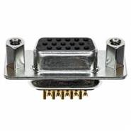 180-M15-203L031 NorComp 3 Rows Gold 15 Positions Mating Side, Female Screwlock (4-40)