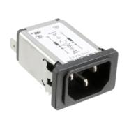 5110.0143.3 Schurter Quick Connect - 0.250" (6.3mm) 3 Positions Bulk Filtered (EMI, RFI) - Commercial, Medical