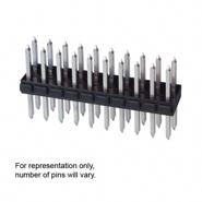 929836-09-02-RK 3M Tin 4 Positions 2 Rows Header, Unshrouded