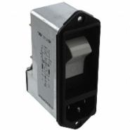 DF12.1356.4110.1 Schurter 3 Positions Circuit Breaker, Switch On-Off Quick Connect - 0.250" (6.3mm) Filtered (EMI, RFI) - Commercial