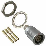 EGG.0B.303.CYM LEMO G Shielded 3 Positions Panel Mount, Flange - Rear Side Nut