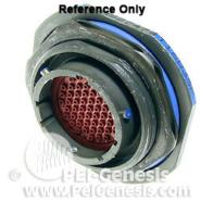 MS27474E14F35SC Amphenol Receptacle, Female Sockets Bulk Gold Panel Mount, Bulkhead - Front Side Nut