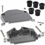 979-050-020R121 NorComp Plastic, Metallized Two Piece Backshell 180° 50 Positions