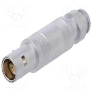 FFA.0S.304.CLAC44Z LEMO Plug, Female Sockets and Male Pins Free Hanging (In-Line) Backshell, Shielded IP50 - Dust Protected