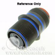 MS3451L20-14P Amphenol Aerospace Operations Free Hanging (In-Line) Silver Receptacle, Male Pins Fluid Resistant