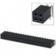 PPTC212LJBN-RC Sullins Connector Solutions 2 Rows Female Socket Solder Through Hole, Right Angle
