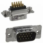 163A16649X Conec Signal 3 Rows Plug, Male Pins Solder Cup