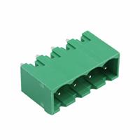 20020107-G041A01LF Amphenol Solder Header, Male Pins, Shrouded (4 Side) 4 Positions Vertical