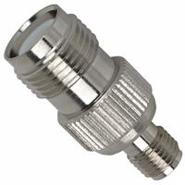 242107RP Amphenol Between Series Adapter SMA TNC Straight Brass