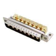 6858W8103L461 NorComp Plug, Male Pins Solder Coax Gold