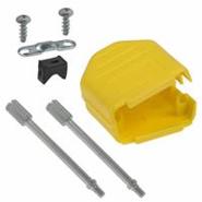 972-009-01SR081 NorComp Polyamide (PA66), Nylon 6/6 9 Positions Hinged Backshell Assembly Hardware, Strain Relief