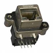 MRJ-5381-01 Amphenol 90° Angle (Right) Solder Panel Mount, Flange (2 Hole); Through Hole MRJ