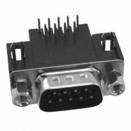 625-009-262-033 EDAC Inc. Solder Board Lock, Grounding Indents, Shielded 9 Positions Mating Side, Female Screwlock (4-40)