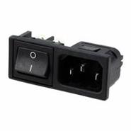 BZM27/Z0000/57B Bulgin Polysnap® BZM Unfiltered - Commercial Quick Connect - 0.250" (6.3mm) Switch On-Off