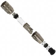 C091 31H008 100 2 Amphenol Sine Systems IP65/67 - Dust Tight, Water Resistant, Waterproof 8 Positions Plug, Male Pins Shielded, Strain Relief