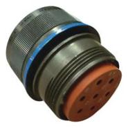 MS3456W20-7S Amphenol Aerospace Operations 8 Positions Free Hanging (In-Line) Fluid Resistant Plug, Female Sockets