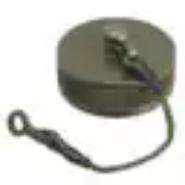 RJ11FC2G Amphenol PCD Cap (Cover) Olive Lanyard RJ11F