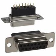 172-015-283L001 NorComp Gold 2 Rows Receptacle, Female Sockets Signal