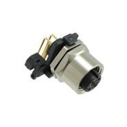 43-01199 Conec A Gold Panel Mount, Bulkhead; Through Hole, Right Angle Receptacle, Female Sockets