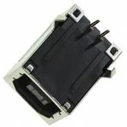690-004-621-023 EDAC Inc. Through Hole, Right Angle, Horizontal Receptacle 4 Contacts USB Type B Connectors