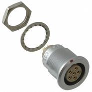 EGG.2B.306.CLL LEMO IP50 - Dust Protected Receptacle, Female Sockets Gold 6 Positions