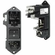 KG10.6101.151 Schurter Quick Connect Receptacle, Male Blades - Module Switch On-Off KG