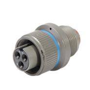 MS3456W20-8S Amphenol Aerospace Operations Silver Free Hanging (In-Line) Fluid Resistant Plug, Female Sockets