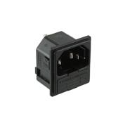 PF0011/10/28 Bulgin Solder Terminal Quick Connect - 0.110" (2.8mm) Receptacle, Male Blades - Module 3 Positions