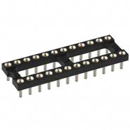 115-43-324-41-003000 Mill-Max Gold DIP, 0.3" (7.62mm) Row Spacing 24 (2 x 12) 115